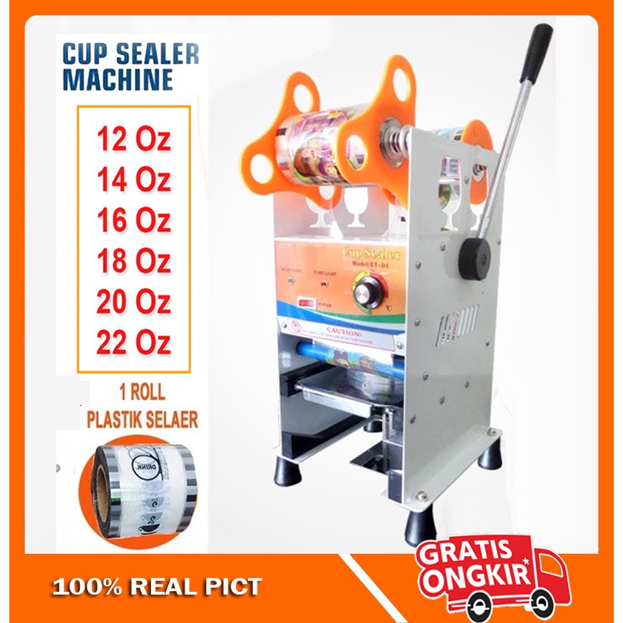 Jual Cup Sealer Mesin Press Gelas Plastik Minuman OMICKO 12 22oz Manual