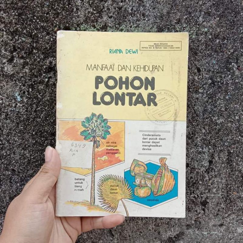 Jual Buku Manfaat Dan Kehidupan Pohon Lontar Riana Dewi Shopee