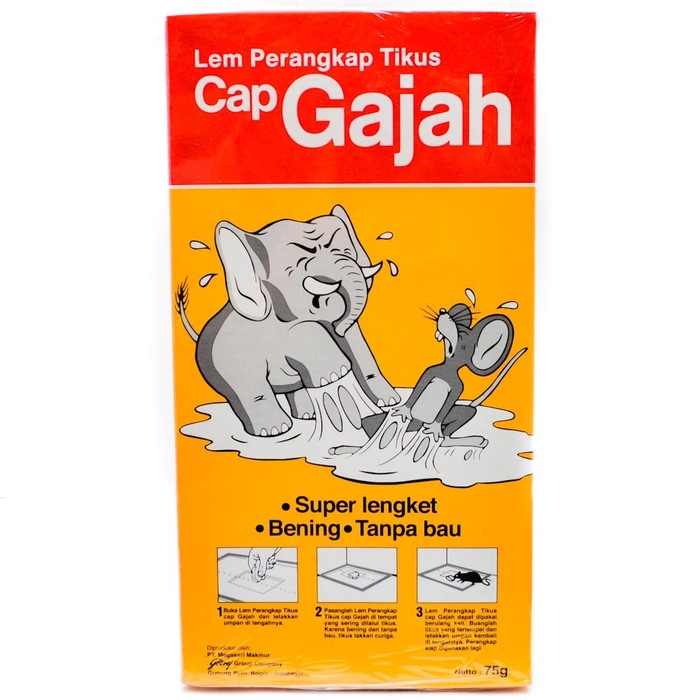 Jual Lem Perangkap Tikus Dan Hama CAP GAJAH Rat Glue Trap Teknologi X