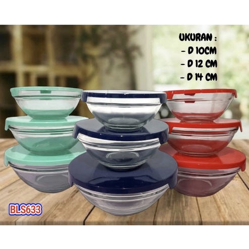 Jual Ziki Shop Kimglass Glass Bowl Set In Mangkok Kaca Tebal