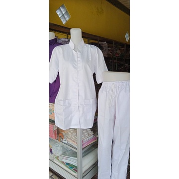 Jual Seragam Perawat Putih Seragam Dinas Putih Seragam Suster Lengan