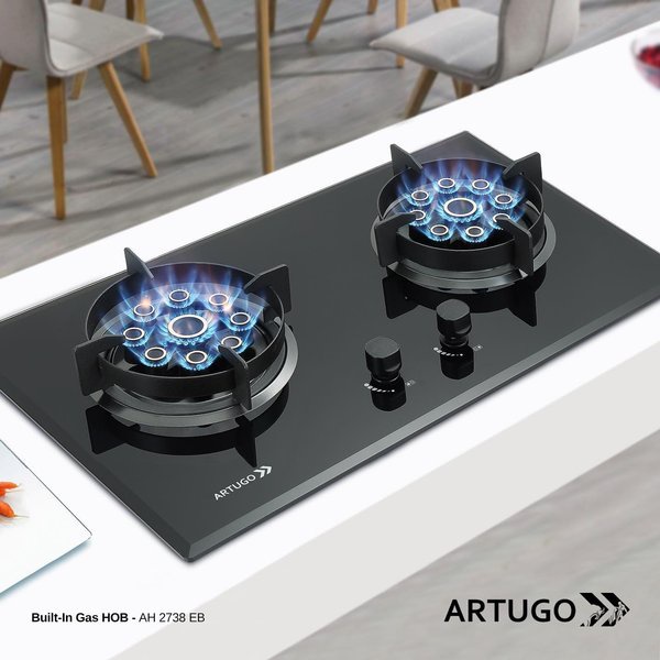 Jual ARTUGO AH 2738 EB KOMPOR TANAM GAS BUILT IN HOB Shopee Indonesia