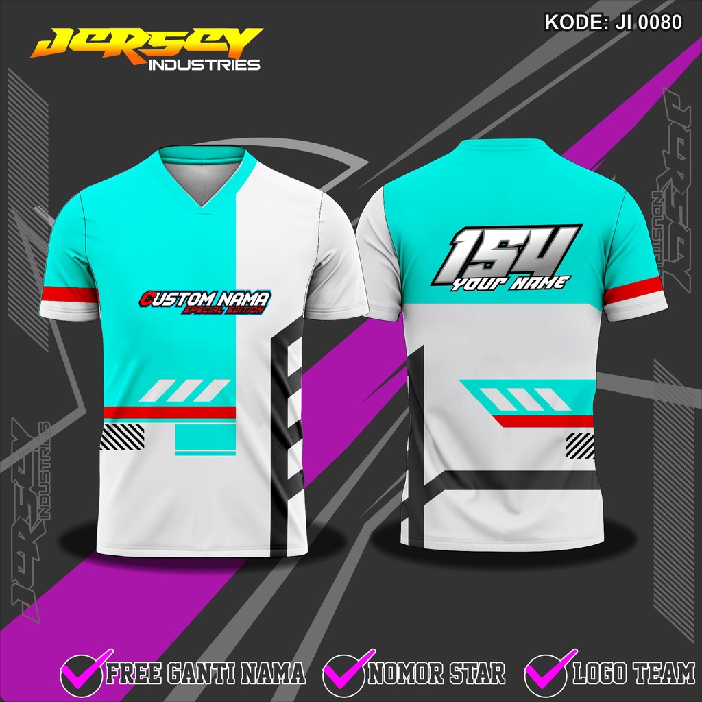 Jual Jersey Racing Custom Full Printing Kaos Jersey Team Offroad Full