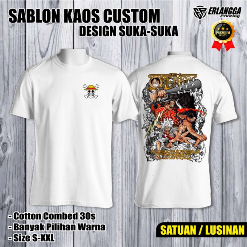 Jual Sablon Kaos Satuan One Piece Series Shopee Indonesia