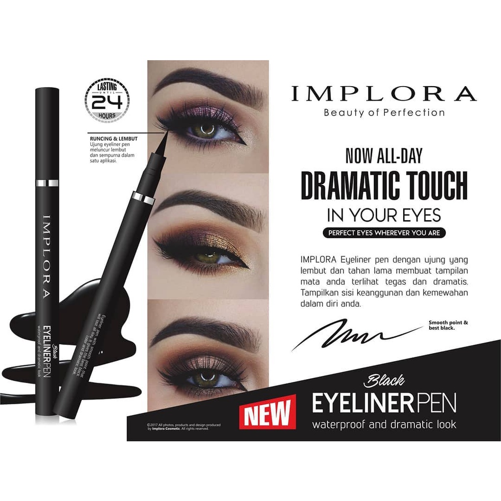 Jual Eyeliner Spidol Implora WATERPROOF Shopee Indonesia