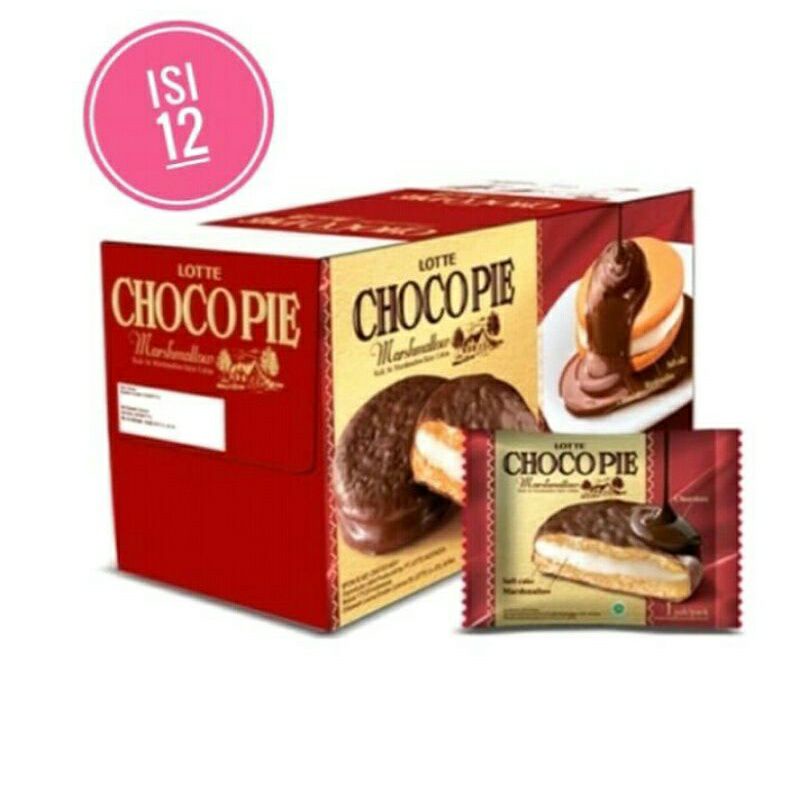 Jual Lotte Choco Pie Marshmallow Chocopie Richeese Marshmallow Isi