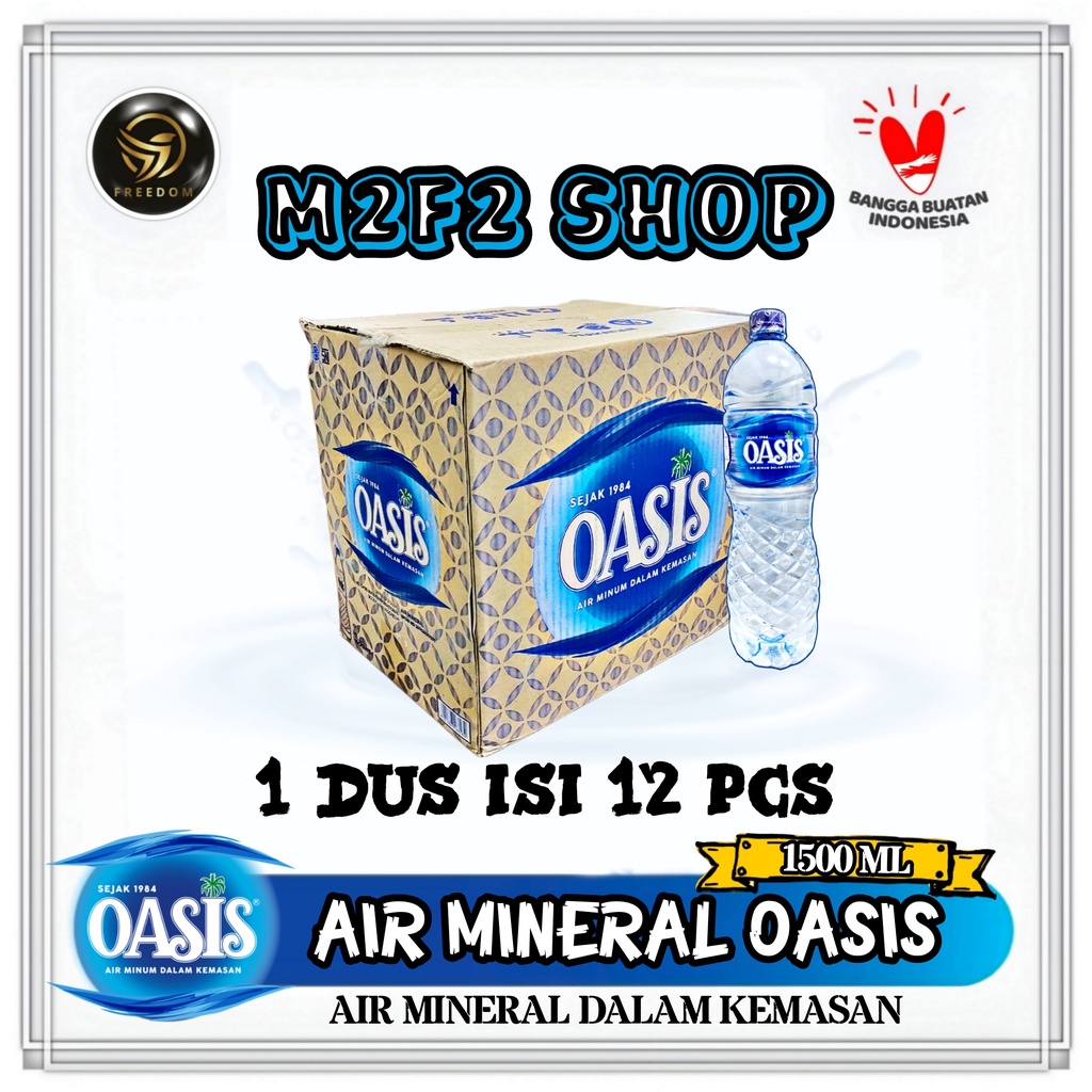 Jual Air Mineral Oasis Botol Pet Ml Kemasan Karton Shopee