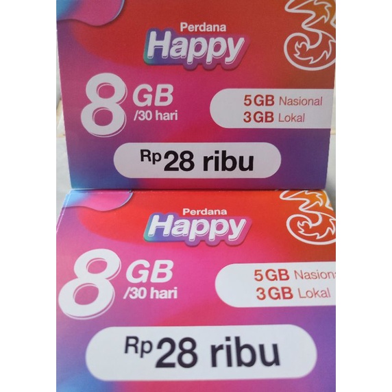 Jual Perdana Tri Gb Hari Shopee Indonesia