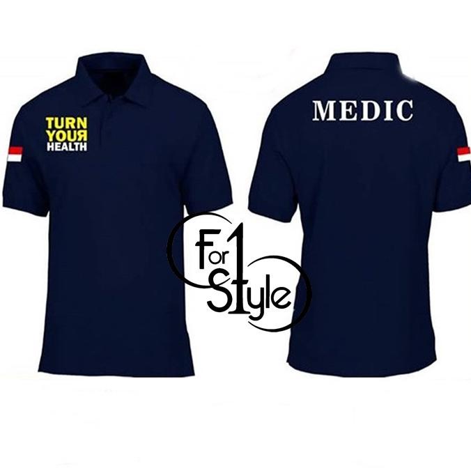 Jual Polo Shirt Profesi Medic Turn Your Health Kaos Kerah Medis