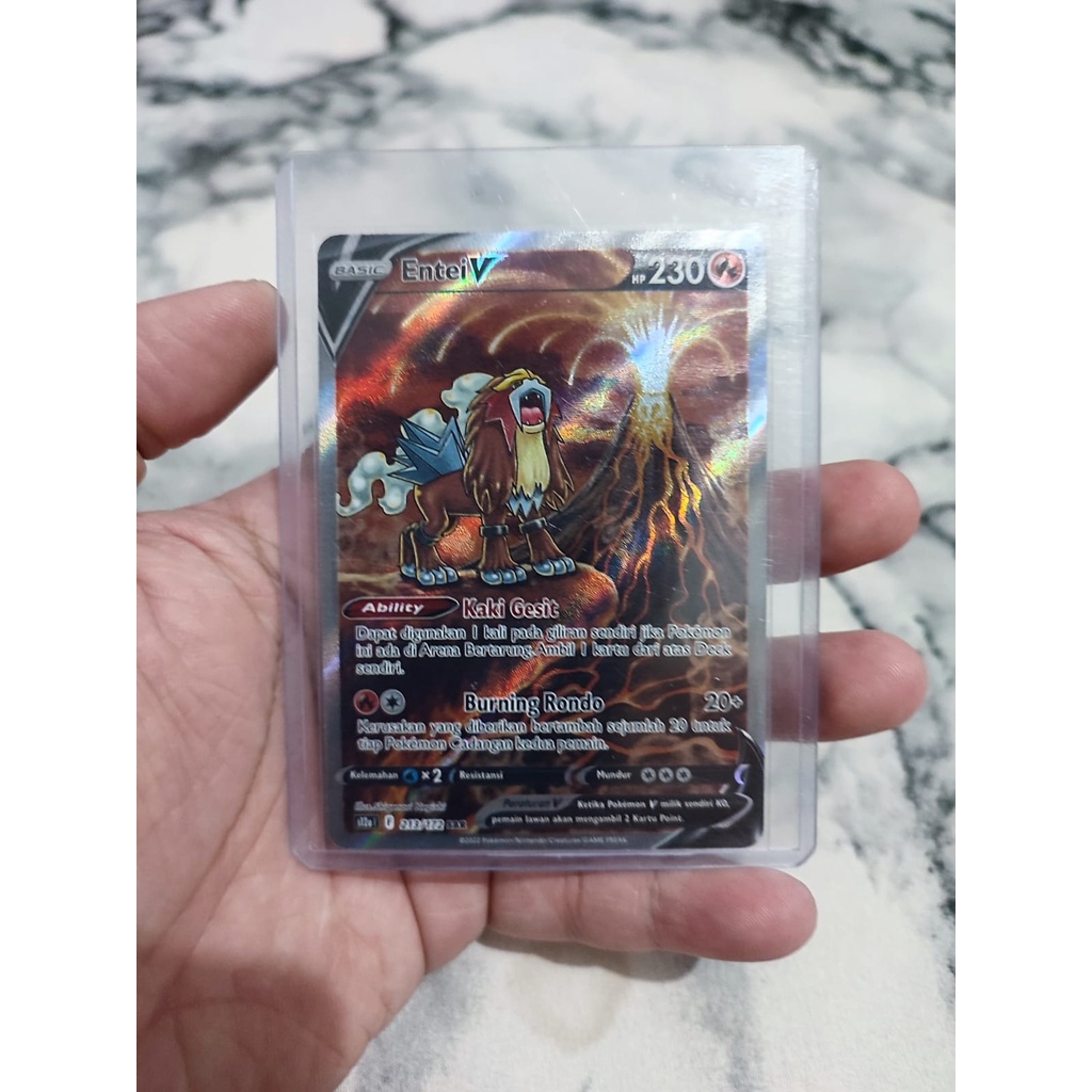 Jual Kartu Pokemon Tcg Entei V Sar Special Art Rare S A Vstar Semesta