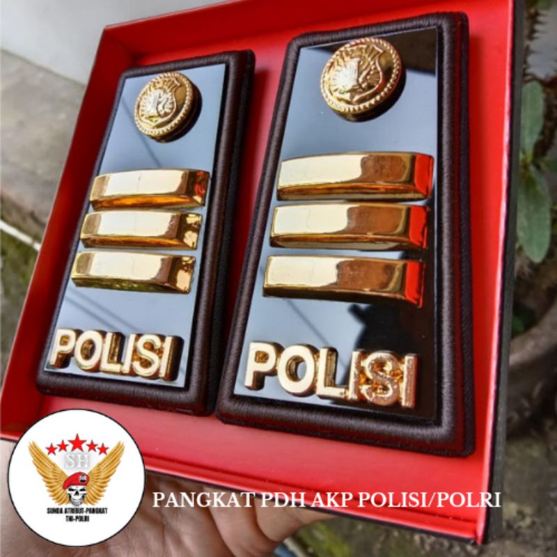 Jual Pangkat Pdh Akp Lis Bordir Polisi Polri Shopee Indonesia