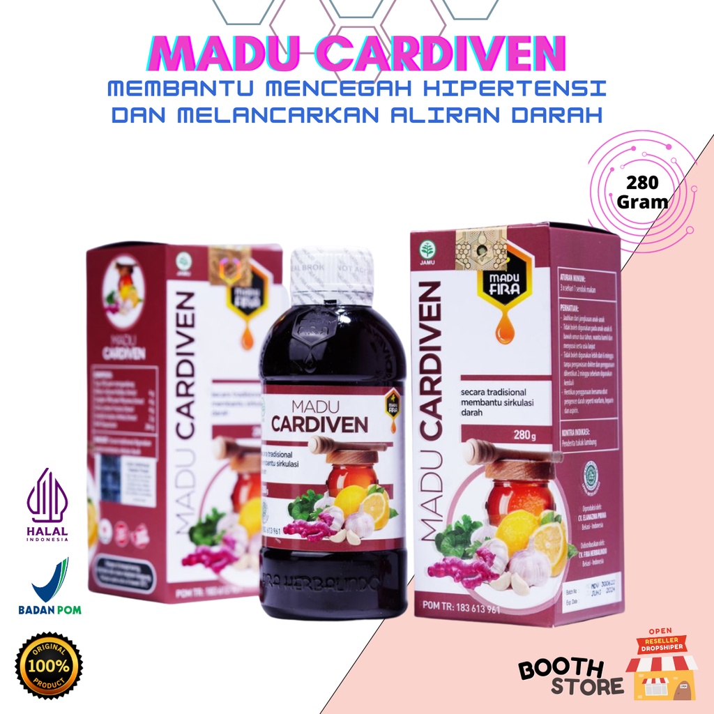 Jual Madu Cardiven Membantu Mencegah Hipertensi Dan Melancarkan Aliran