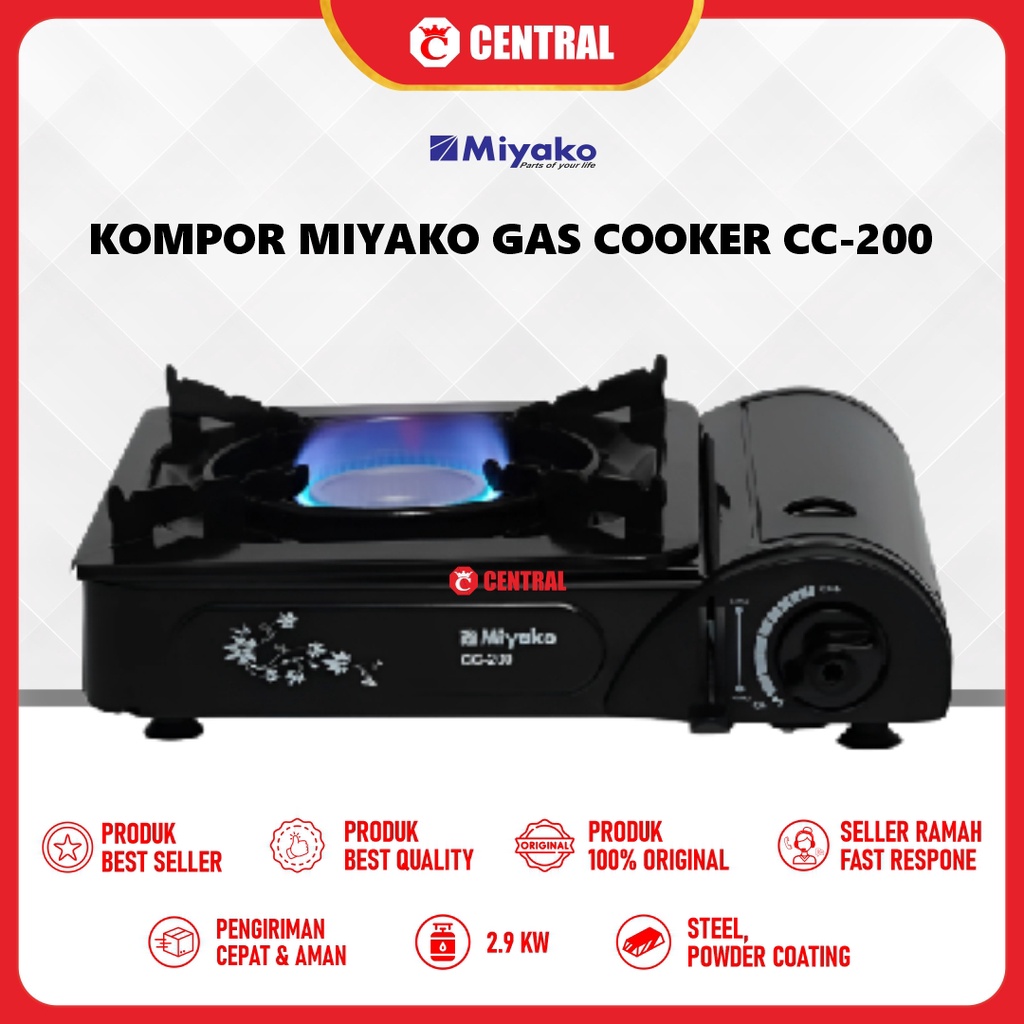 Jual Kompor Gas Portable Miyako Cc Kompor Travel Miyako Shopee