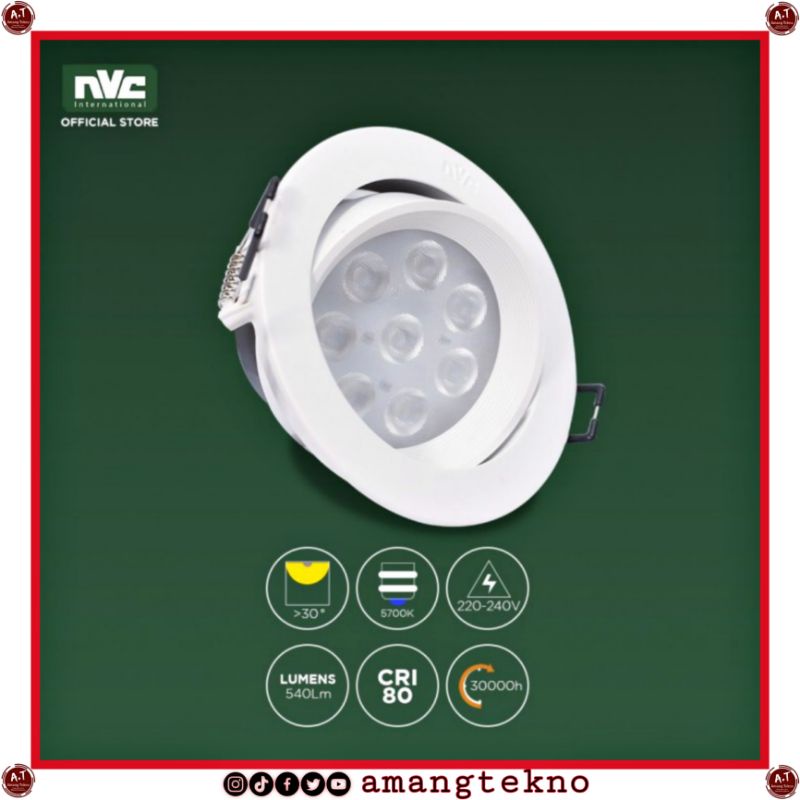 Jual Lampu Nvc Downlight Spot Led Nled Nd W Limited Edition