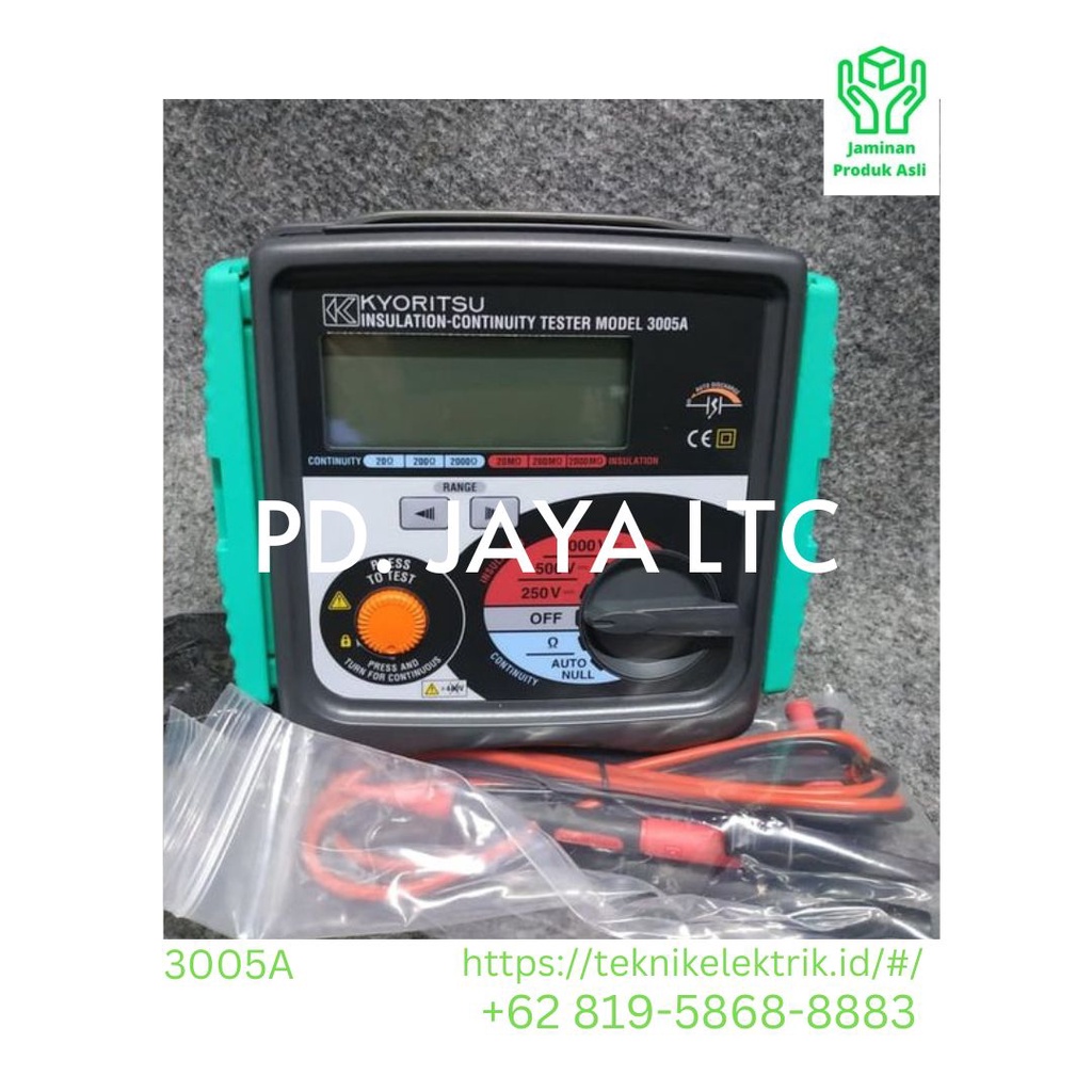 Jual Kyoritsu Megger Test Electric A Insulation Tester A