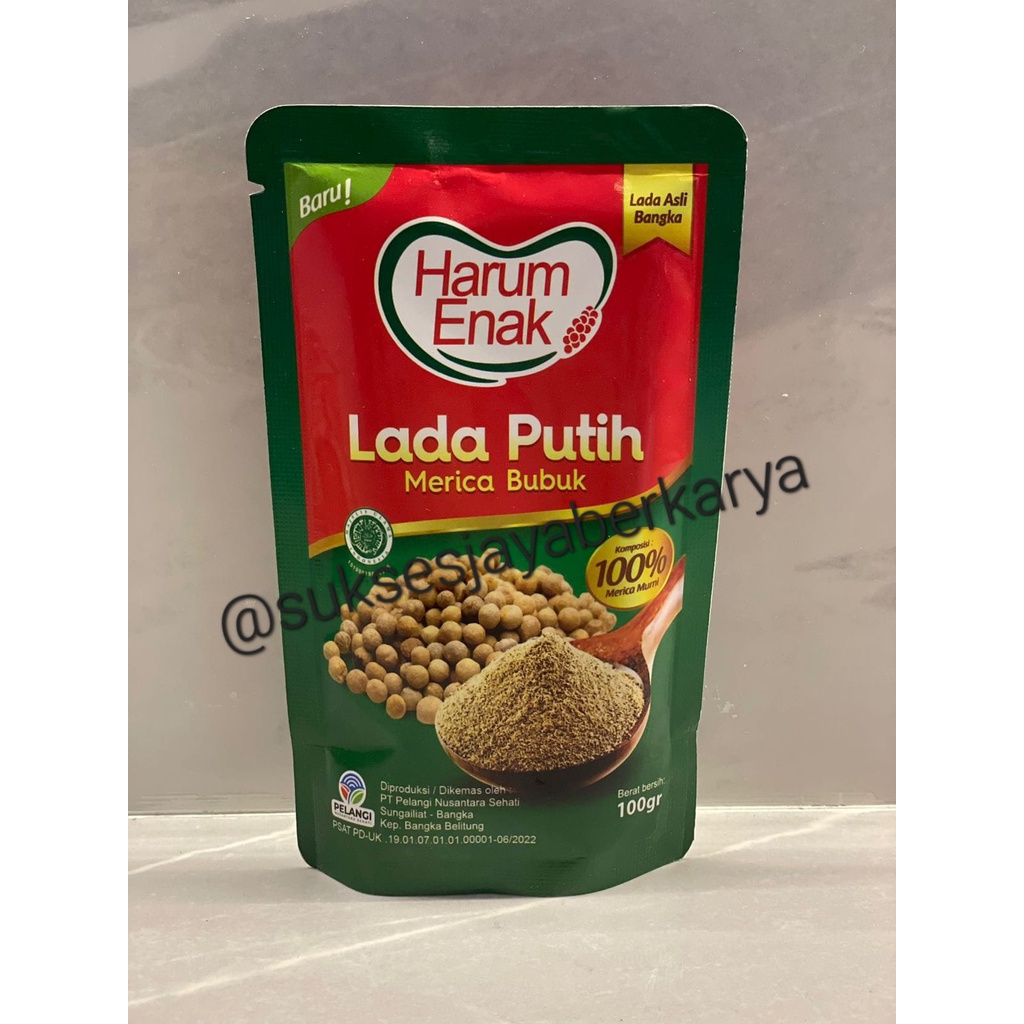 Jual Ladaku Harum Enak 100gram Lada Putih Bubuk Bangka Harum Enak 100