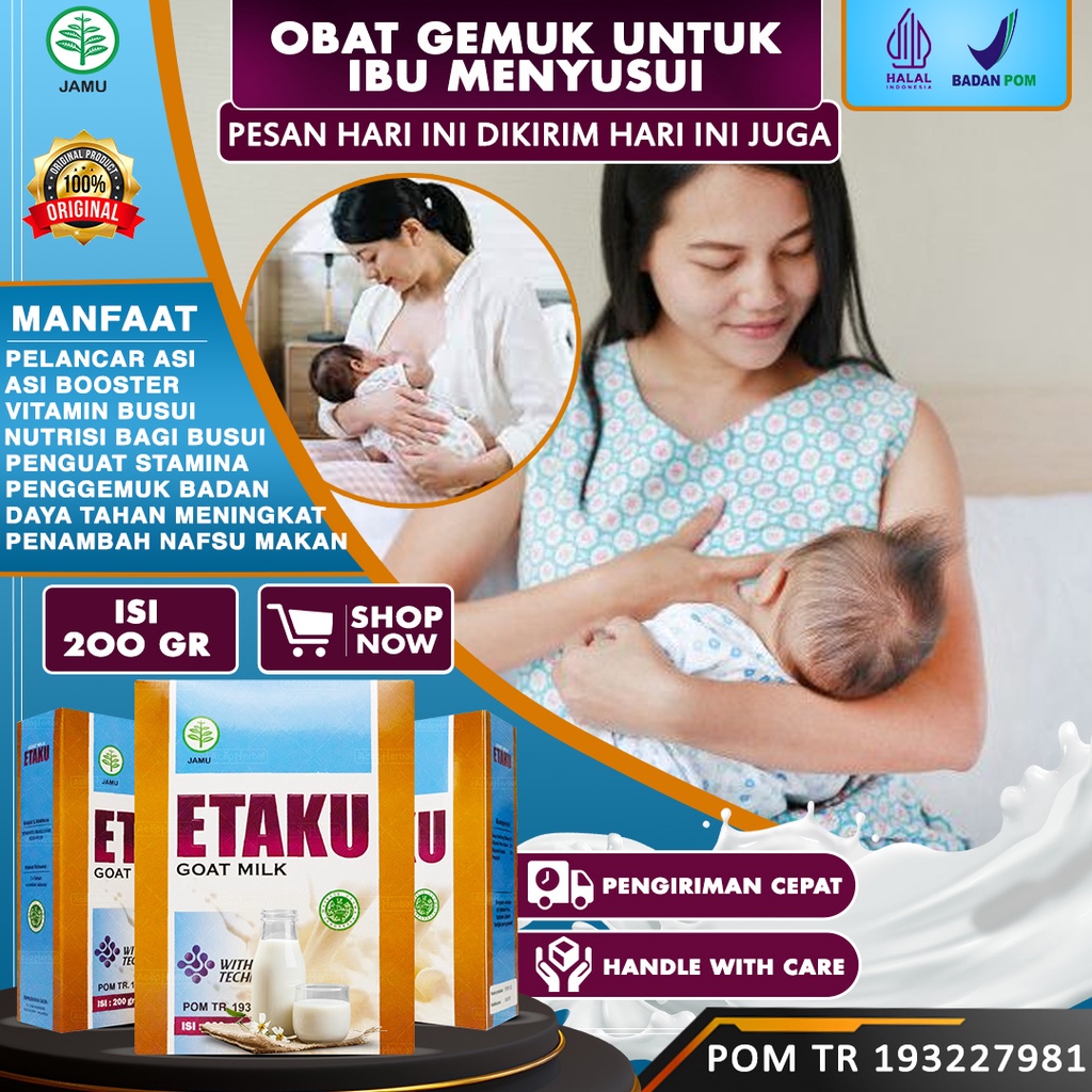 Jual Obat Gemuk Aman Untuk Ibu Menyusui Vitamin Penggemuk Badan Busui