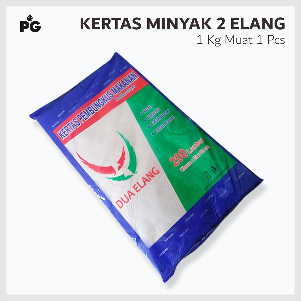 Jual Kertas Minyak Bungkus Makanan Lembar Dua Elang Shopee Indonesia