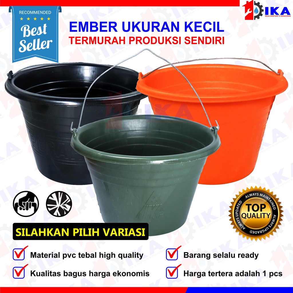 Jual Ember Timba Cor Hijau Tua Kecil Plastik Lentur Pecah Timba Semen