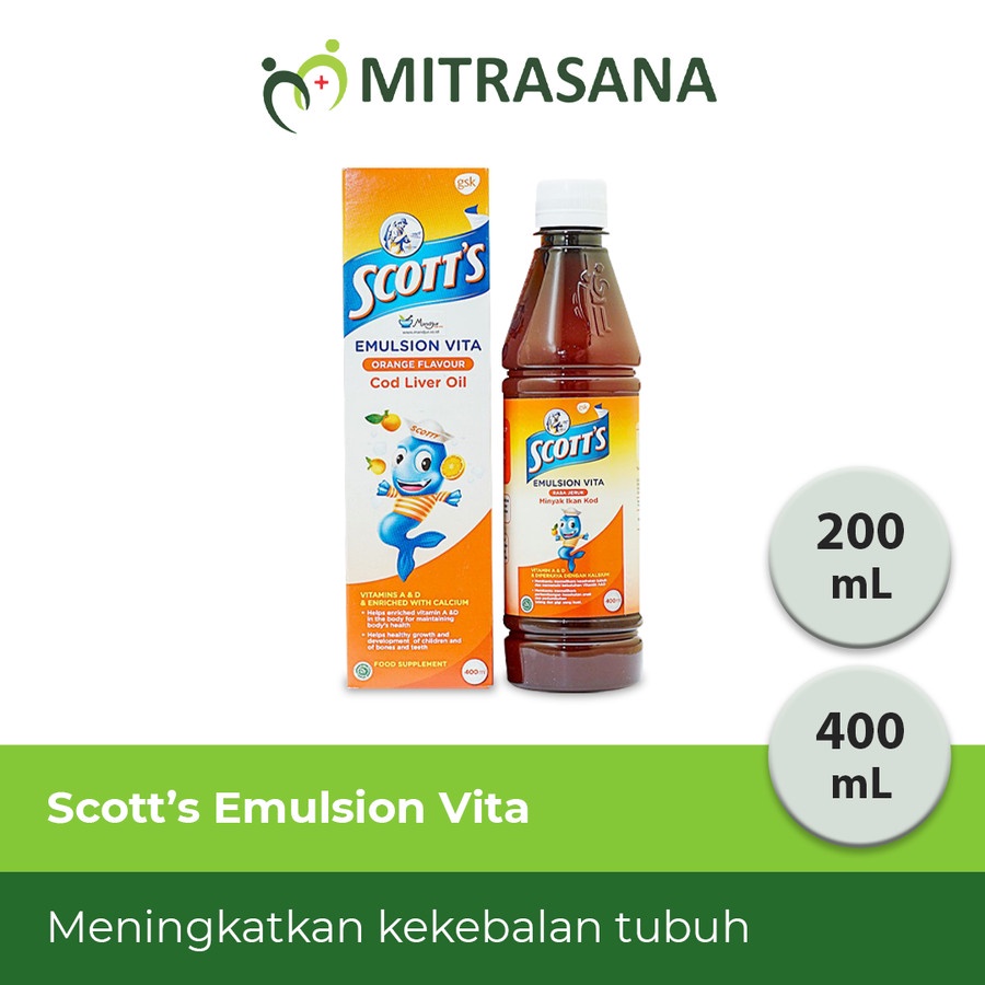 Jual Scotts Emulsion Vita Orange Ml Shopee Indonesia