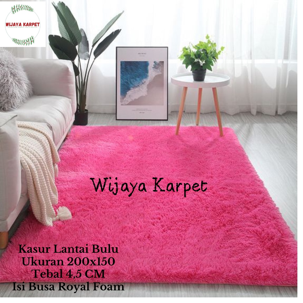 Jual Karpet Bulu Rasfur Ukuran 200x150 Tebal 4 5 CM Busa Royal Foam