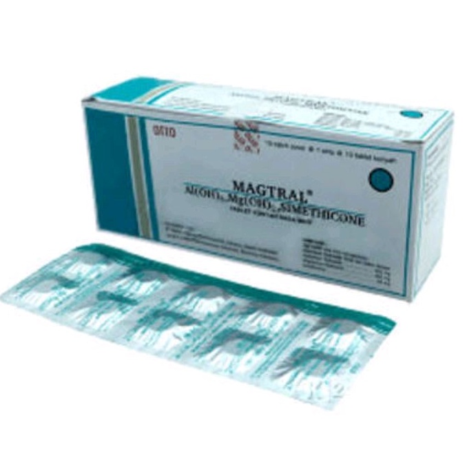 Jual Magtral Mint 100 Tablet Kunyah Antasida Doen Antasid Antacida