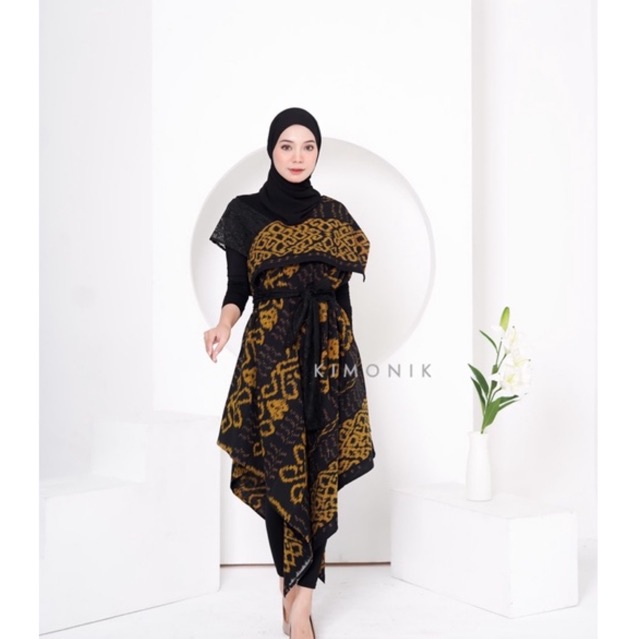 Jual KIMONIK BAJU TENUN SIERA VOL II SIERA DRESS GOLD Shopee Indonesia