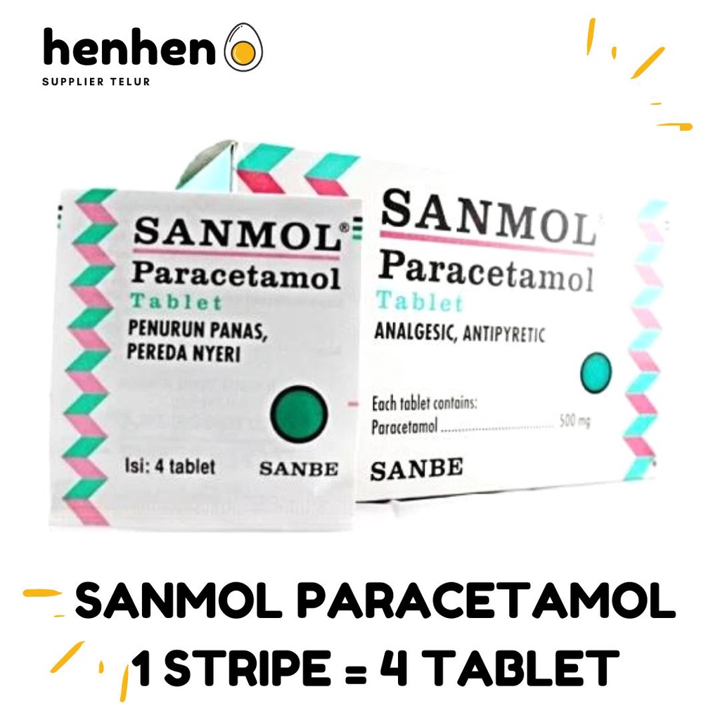 Jual Sanmol Paracetamol Gram Stripe Tablet Shopee Indonesia