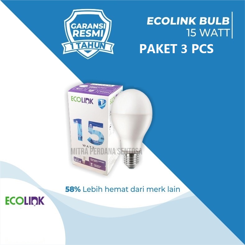 Jual Paket Pcs Ecolink Lampu Bohlam Bulb Led Watt W W Watt