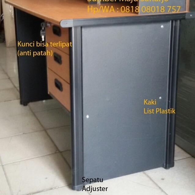 Jual Meja Kerja Kantor Uk W120 X D70 X H75 Cm 3 Laci LIST Shopee