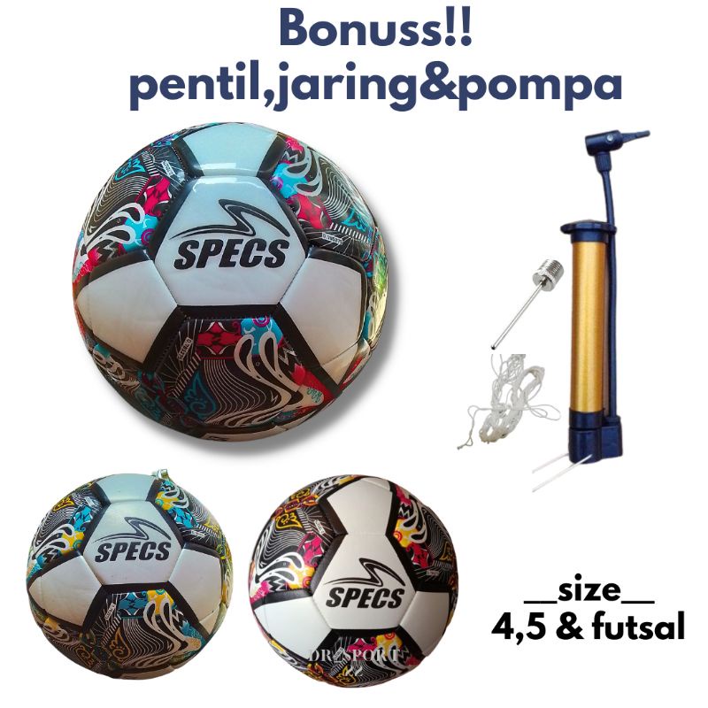 Jual Bola Sepak SPECS ILLUZION Liga Indonesia Jahit Mesin SPECS