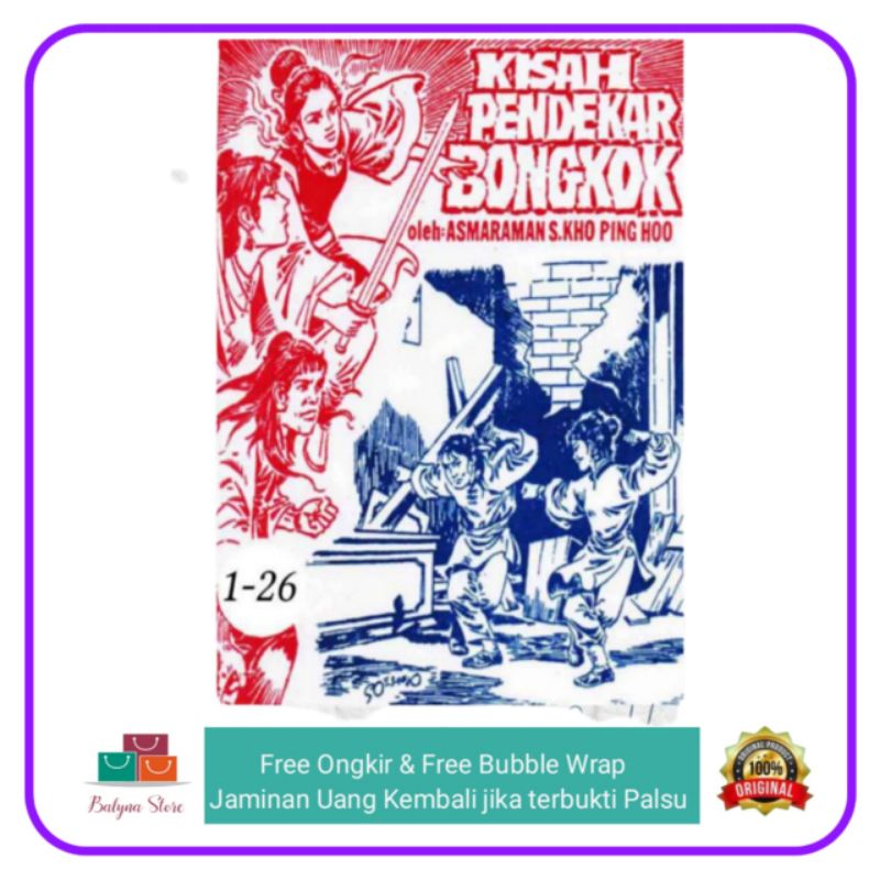 Jual Buku Cerita Silat Kisah Pendekar Bongkok Kho Ping Hoo