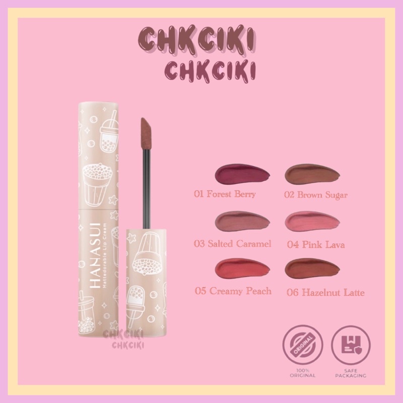 Jual Hanasui Lip Matte Boba Series Shopee Indonesia