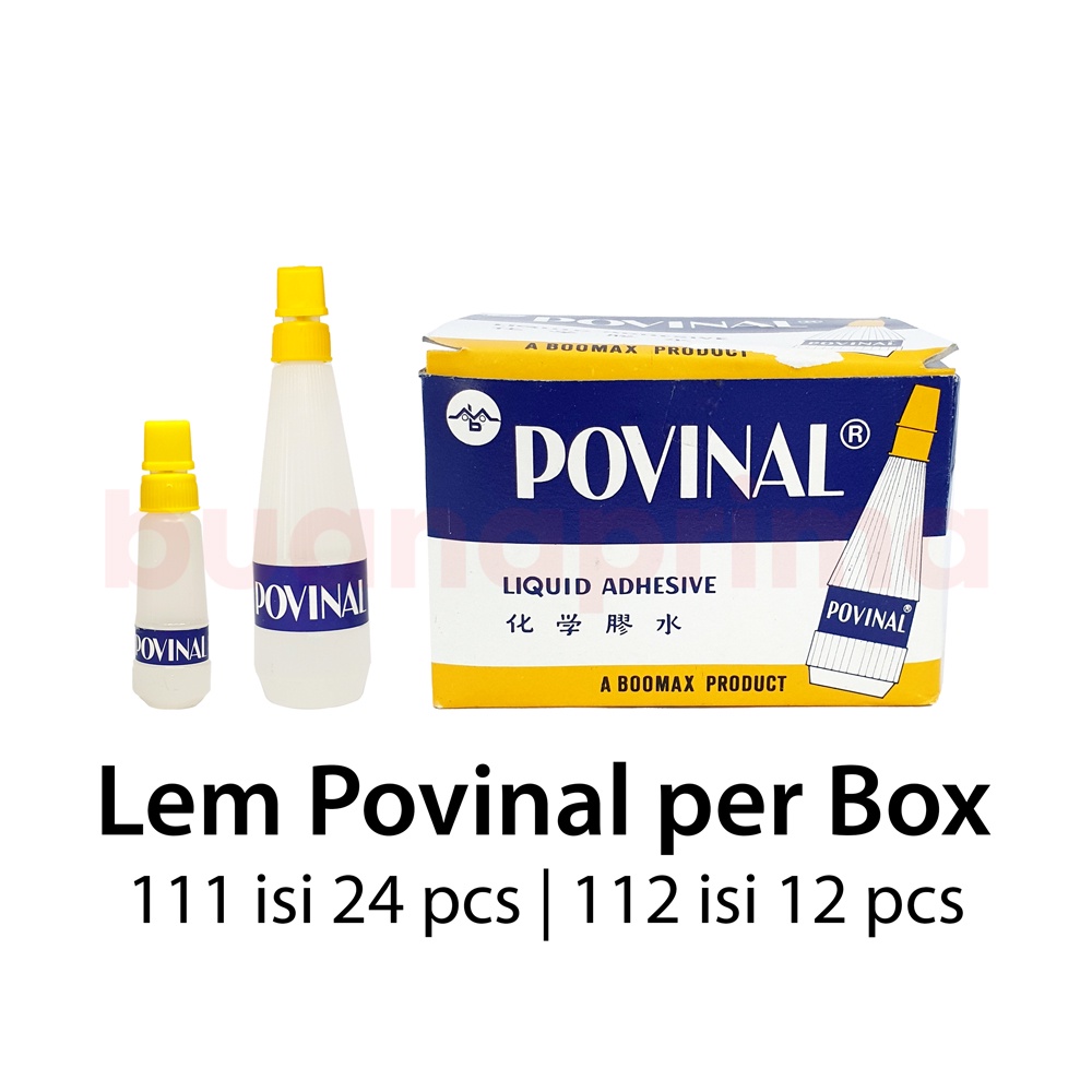 Jual Lem Povinal Original Per Box Lem Cair Liquid Glue Kertas