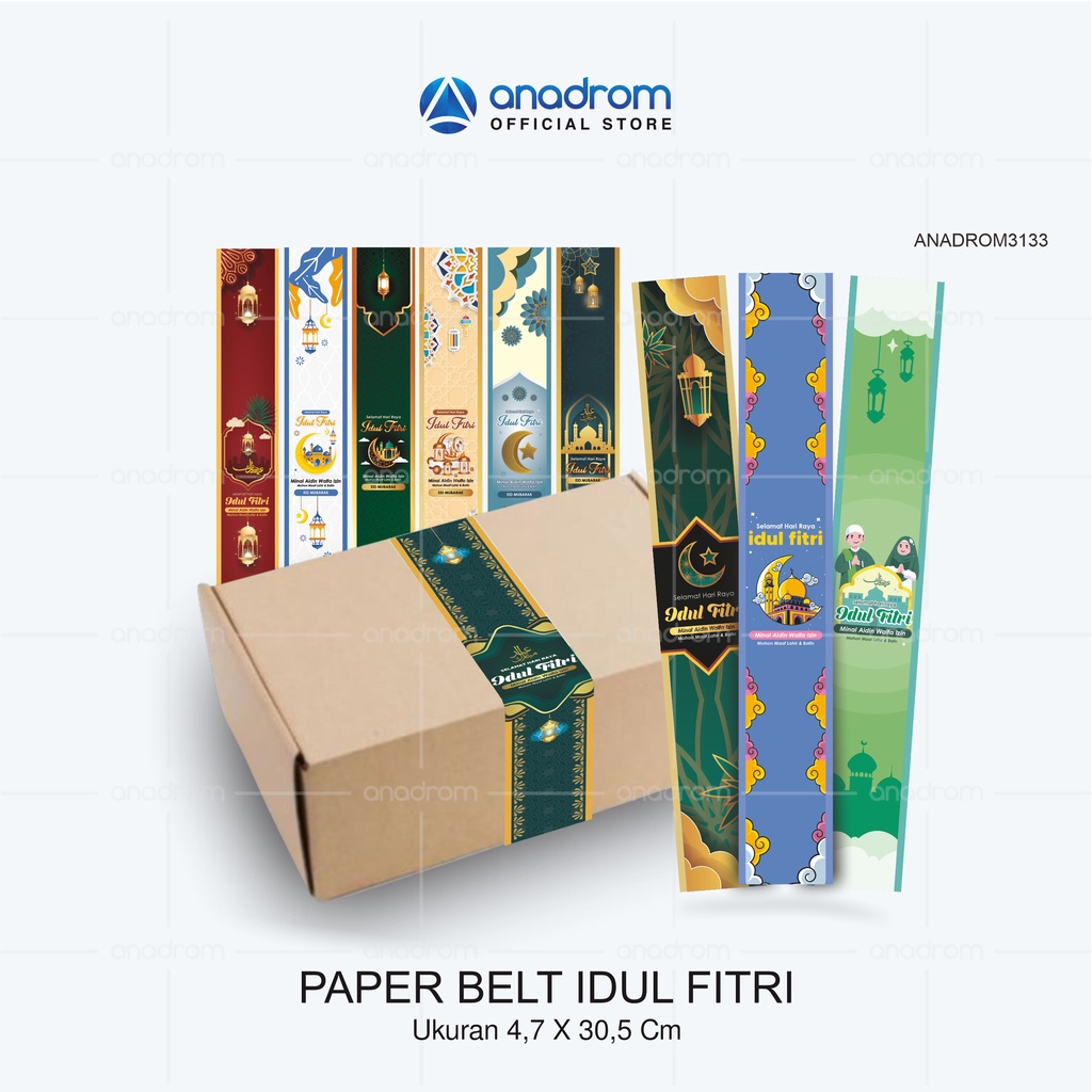 Jual Cetak Paper Belt Ucapan Idul Fitri Paper Sleeve Ucapan Lebaran