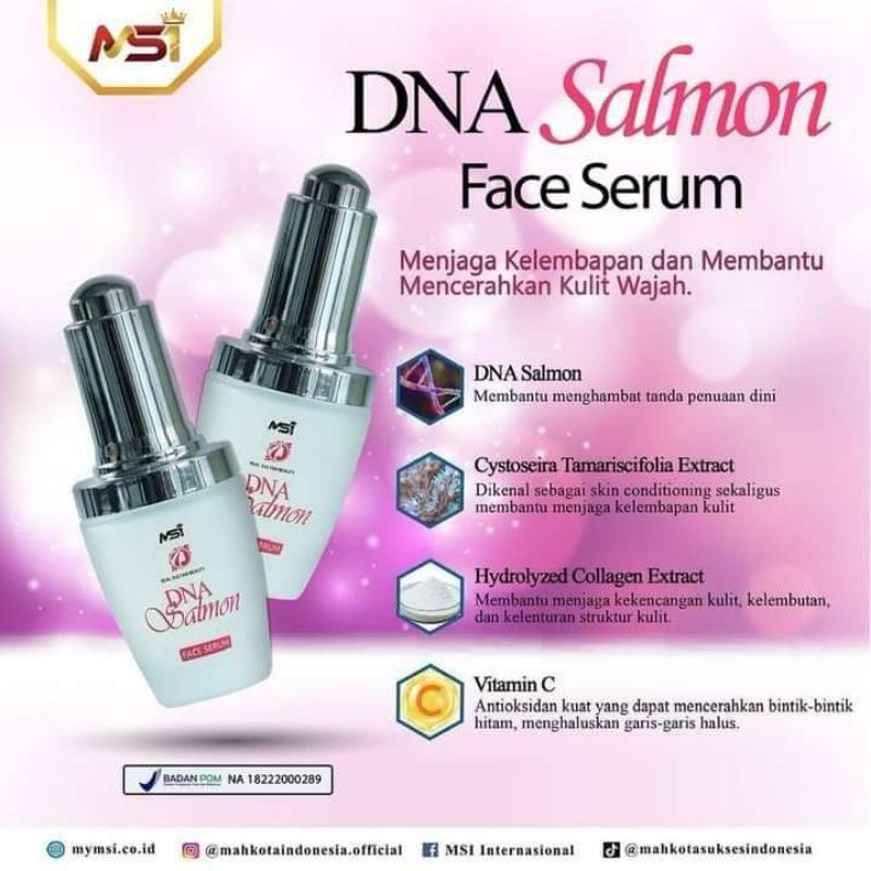 Jual DNA SALMON FACE SERUM 100 ORIGINAL Shopee Indonesia