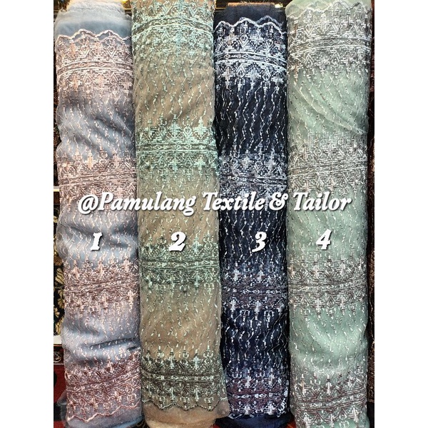 Jual Kain Organza Motif Etnik Sumba New Harga Per Setengah Meter Cm