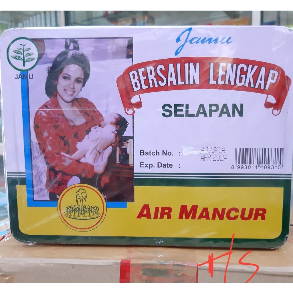 Jual Air Mancur Selapan Jamu Bersalin Kaleng Lengkap Hari Paket