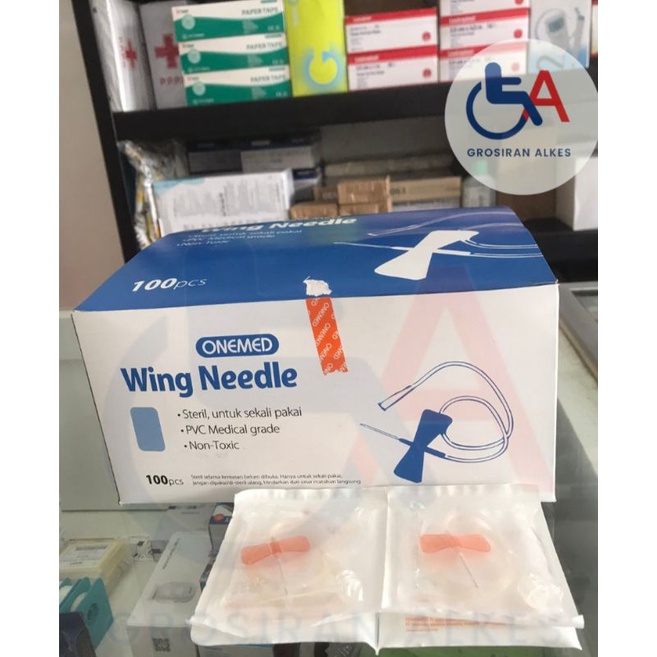 Jual Onemed Wing Needle Selang Infus No 25G 27G Shopee Indonesia