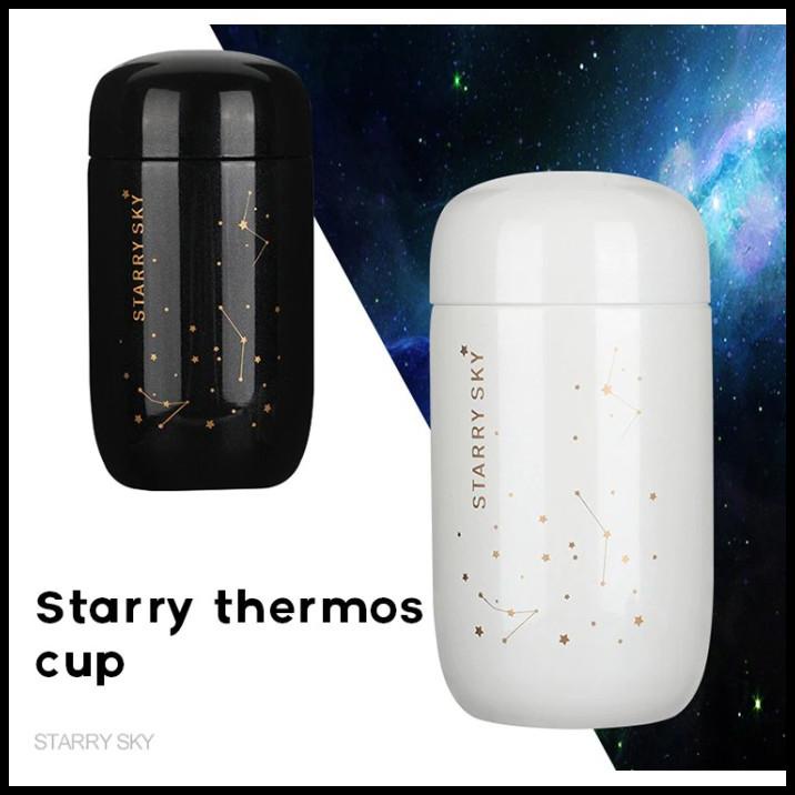 Jual GELAS BOTOL TUMBLER STARRY SKY KOPI TEH STAINLESS STEEL 200ML