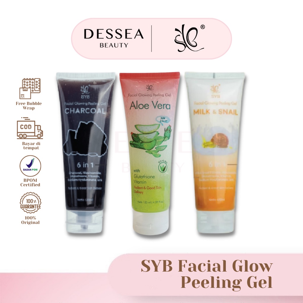 Jual SYB Facial Glowing Peeling Gel Scrub Wajah Shopee Indonesia