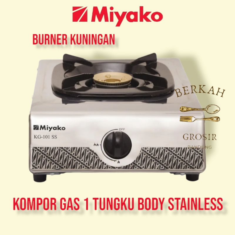 Jual Miyako Kompor Gas Tungku Kg Stainless Burner Kuningan Kompor