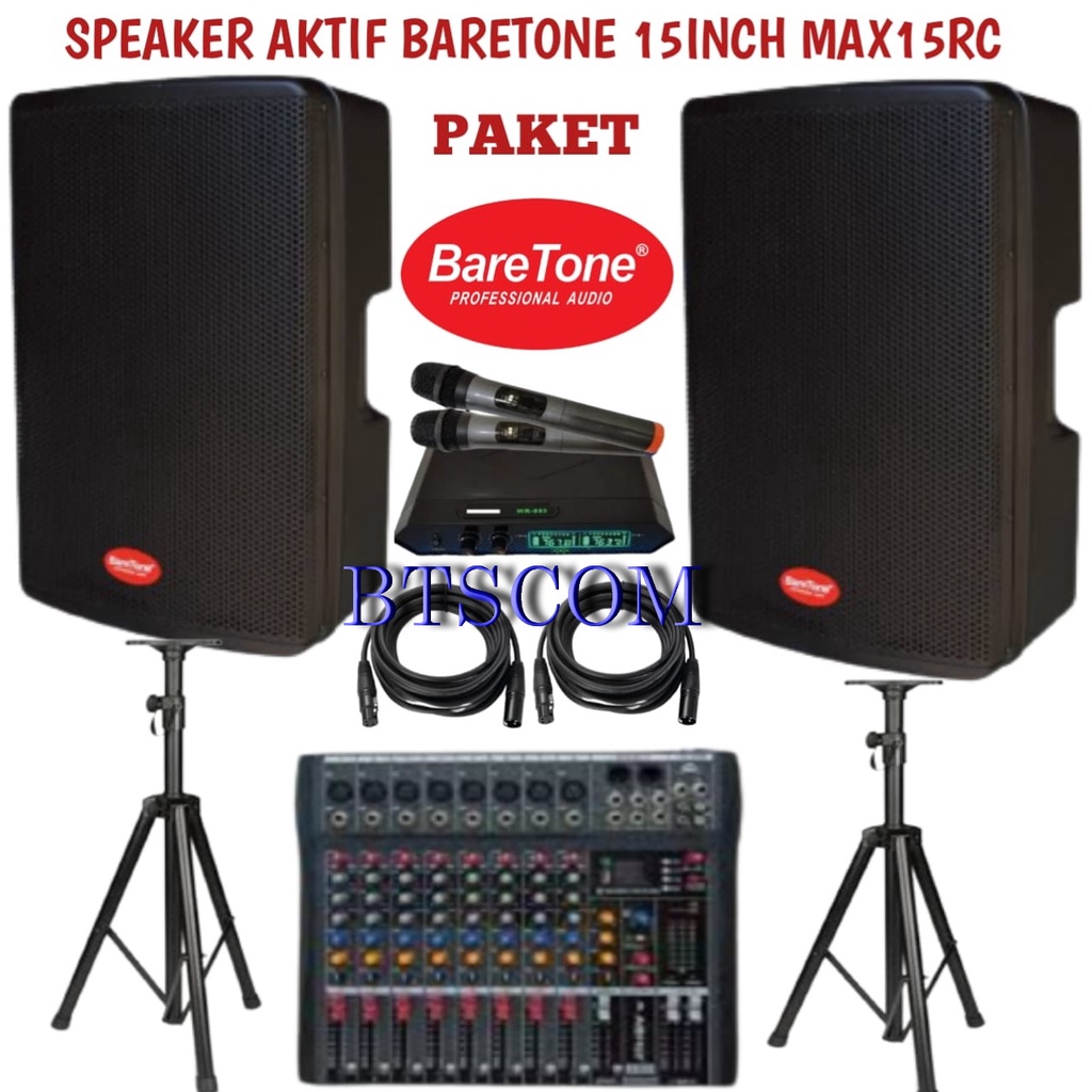 Jual Paket Sound Sistem Baretone Max Rc Max Rc Plus Mixer Ashly