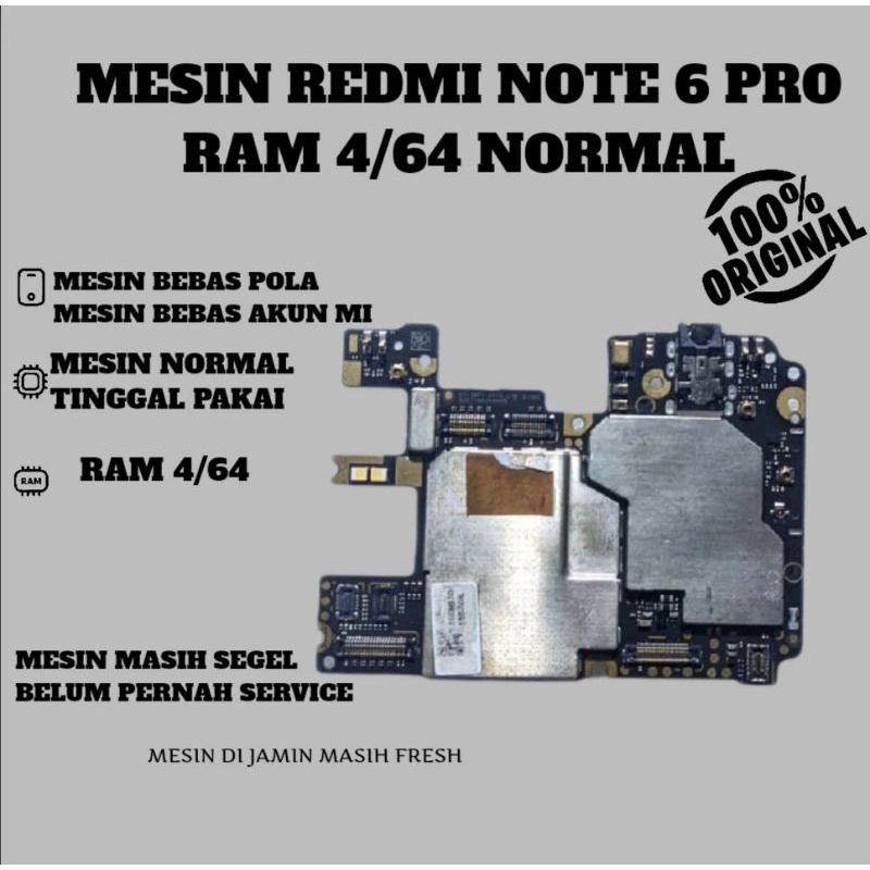 Jual Mesin Motherboard Normal Xiaomi Redmi Note Pro Ram