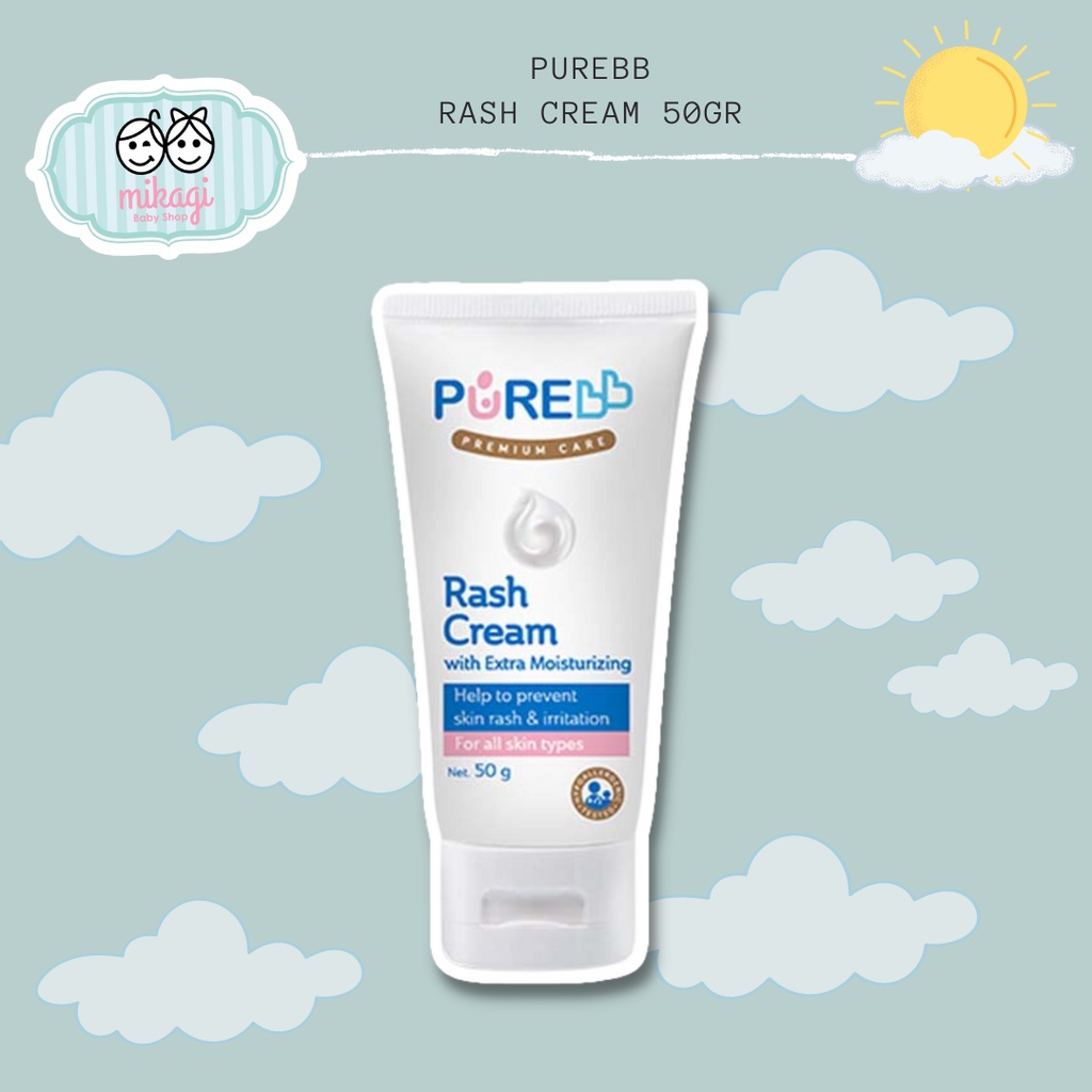 Jual Mikagibaby Pure Bb Rash Cream Gr Krim Iritasi Kulit Pada Bayi