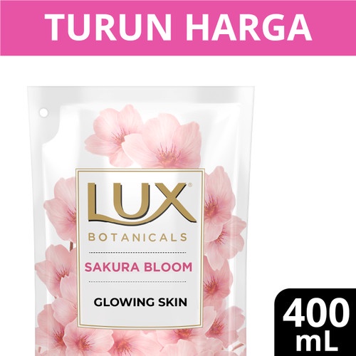 Jual Lux Botanicals Sabun Mandi Cair Refill Sakura Bloom 400Ml Shopee