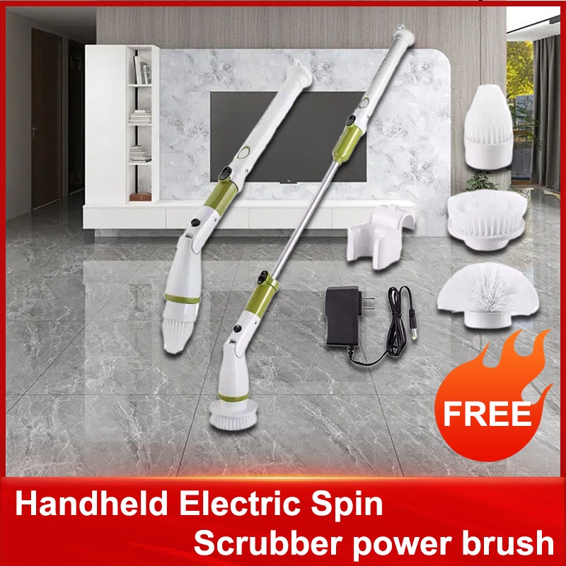 Jual Handheld Electric Spin Scrubber Sikat Wc Elektrik Toilet Scrubber