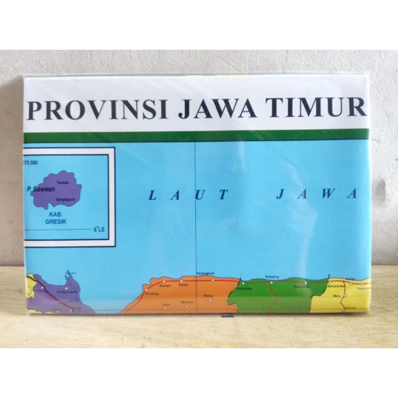 Jual Provinsi Jawa Timur Peta Lipat Politikal Shopee Indonesia