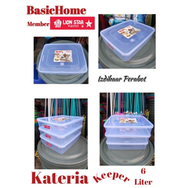 Jual BasicHome Member LION STAR Toples Box Donat Food Box 6 Liter