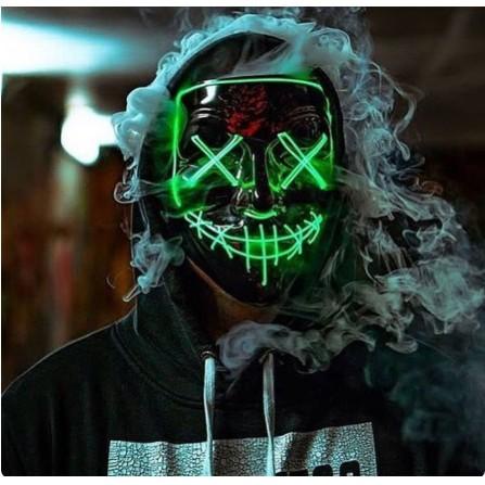 Jual Topeng Led The Purge Topeng Pesta Led Mask Topeng Halloween